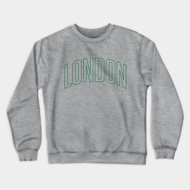 London Green Outline Crewneck Sweatshirt by Good Phillings